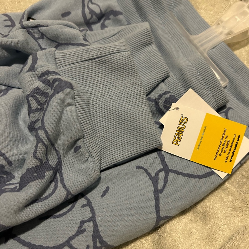 Peanuts Snoopy Blue Jogging Pants XL Extra Large New Juniors Girls Women’s - Picture 4 of 5